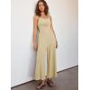imageANRABESS Womens Jumpsuit Summer Beach Vacation Romper 2025 V Neck Sleevelsee Spaghetti Strap Cutout Linen Wide Leg ClothesApricot