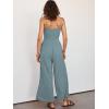 imageANRABESS Womens Jumpsuit Summer Beach Vacation Romper 2025 V Neck Sleevelsee Spaghetti Strap Cutout Linen Wide Leg ClothesBlue