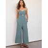 imageANRABESS Womens Jumpsuit Summer Beach Vacation Romper 2025 V Neck Sleevelsee Spaghetti Strap Cutout Linen Wide Leg ClothesBlue