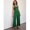imageANRABESS Womens Jumpsuit Summer Beach Vacation Romper 2025 V Neck Sleevelsee Spaghetti Strap Cutout Linen Wide Leg ClothesForest