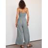 imageANRABESS Womens Jumpsuit Summer Beach Vacation Romper 2025 V Neck Sleevelsee Spaghetti Strap Cutout Linen Wide Leg ClothesGrey