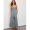 imageANRABESS Womens Jumpsuit Summer Beach Vacation Romper 2025 V Neck Sleevelsee Spaghetti Strap Cutout Linen Wide Leg ClothesGrey