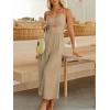 imageANRABESS Womens Jumpsuit Summer Beach Vacation Romper 2025 V Neck Sleevelsee Spaghetti Strap Cutout Linen Wide Leg ClothesKhaki