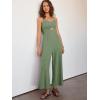 imageANRABESS Womens Jumpsuit Summer Beach Vacation Romper 2025 V Neck Sleevelsee Spaghetti Strap Cutout Linen Wide Leg ClothesLight Green