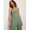 imageANRABESS Womens Jumpsuit Summer Beach Vacation Romper 2025 V Neck Sleevelsee Spaghetti Strap Cutout Linen Wide Leg ClothesLight Green
