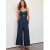 imageANRABESS Womens Jumpsuit Summer Beach Vacation Romper 2025 V Neck Sleevelsee Spaghetti Strap Cutout Linen Wide Leg ClothesNavy Blue