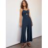 imageANRABESS Womens Jumpsuit Summer Beach Vacation Romper 2025 V Neck Sleevelsee Spaghetti Strap Cutout Linen Wide Leg ClothesNavy Blue