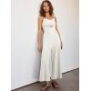 imageANRABESS Womens Jumpsuit Summer Beach Vacation Romper 2025 V Neck Sleevelsee Spaghetti Strap Cutout Linen Wide Leg ClothesOffwhite