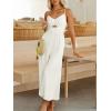 imageANRABESS Womens Jumpsuit Summer Beach Vacation Romper 2025 V Neck Sleevelsee Spaghetti Strap Cutout Linen Wide Leg ClothesOffwhite