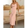 imageANRABESS Womens Jumpsuit Summer Beach Vacation Romper 2025 V Neck Sleevelsee Spaghetti Strap Cutout Linen Wide Leg ClothesPink