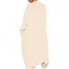 imageANRABESS Womens Long Cardigan Sweater 2025 Oversized Coat Long Sleeve Open Front Knit Maxi Outwear Fall Trendy Jacket ClothesBeige