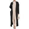 imageANRABESS Womens Long Cardigan Sweater 2025 Oversized Coat Long Sleeve Open Front Knit Maxi Outwear Fall Trendy Jacket ClothesBlack