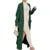 imageANRABESS Womens Long Cardigan Sweater 2025 Oversized Coat Long Sleeve Open Front Knit Maxi Outwear Fall Trendy Jacket ClothesDark Green