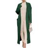 imageANRABESS Womens Long Cardigan Sweater 2025 Oversized Coat Long Sleeve Open Front Knit Maxi Outwear Fall Trendy Jacket ClothesDark Green