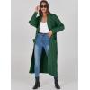 imageANRABESS Womens Long Cardigan Sweater 2025 Oversized Coat Long Sleeve Open Front Knit Maxi Outwear Fall Trendy Jacket ClothesDark Green
