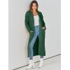 imageANRABESS Womens Long Cardigan Sweater 2025 Oversized Coat Long Sleeve Open Front Knit Maxi Outwear Fall Trendy Jacket ClothesDark Green