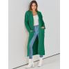 imageANRABESS Womens Long Cardigan Sweater 2025 Oversized Coat Long Sleeve Open Front Knit Maxi Outwear Fall Trendy Jacket ClothesGreen
