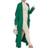 imageANRABESS Womens Long Cardigan Sweater 2025 Oversized Coat Long Sleeve Open Front Knit Maxi Outwear Fall Trendy Jacket ClothesGreen
