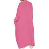 imageANRABESS Womens Long Cardigan Sweater 2025 Oversized Coat Long Sleeve Open Front Knit Maxi Outwear Fall Trendy Jacket ClothesHot Pink