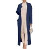 imageANRABESS Womens Long Cardigan Sweater 2025 Oversized Coat Long Sleeve Open Front Knit Maxi Outwear Fall Trendy Jacket ClothesNavy Blue