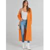 imageANRABESS Womens Long Cardigan Sweater 2025 Oversized Coat Long Sleeve Open Front Knit Maxi Outwear Fall Trendy Jacket ClothesOrange