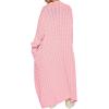imageANRABESS Womens Long Cardigan Sweater 2025 Oversized Coat Long Sleeve Open Front Knit Maxi Outwear Fall Trendy Jacket ClothesPink
