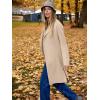 imageANRABESS Womens Long Cardigans Sweater 2025 Fall Dressy Casual Lapel Knit Warm Trench Coatigan Oversized Blazer Jacket CoatApricot
