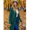 imageANRABESS Womens Long Cardigans Sweater 2025 Fall Dressy Casual Lapel Knit Warm Trench Coatigan Oversized Blazer Jacket CoatDark Green