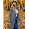 imageANRABESS Womens Long Cardigans Sweater 2025 Fall Dressy Casual Lapel Knit Warm Trench Coatigan Oversized Blazer Jacket CoatDark Grey