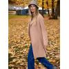 imageANRABESS Womens Long Cardigans Sweater 2025 Fall Dressy Casual Lapel Knit Warm Trench Coatigan Oversized Blazer Jacket CoatDeep Apricot