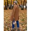 imageANRABESS Womens Long Cardigans Sweater 2025 Fall Dressy Casual Lapel Knit Warm Trench Coatigan Oversized Blazer Jacket CoatDeep Caramel