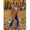 imageANRABESS Womens Long Cardigans Sweater 2025 Fall Dressy Casual Lapel Knit Warm Trench Coatigan Oversized Blazer Jacket CoatDeep Caramel
