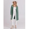 imageANRABESS Womens Long Cardigans Sweater 2025 Fall Dressy Casual Lapel Knit Warm Trench Coatigan Oversized Blazer Jacket CoatGreen