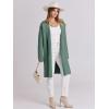 imageANRABESS Womens Long Cardigans Sweater 2025 Fall Dressy Casual Lapel Knit Warm Trench Coatigan Oversized Blazer Jacket CoatGreen