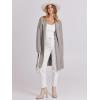 imageANRABESS Womens Long Cardigans Sweater 2025 Fall Dressy Casual Lapel Knit Warm Trench Coatigan Oversized Blazer Jacket CoatGrey Khaki