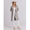imageANRABESS Womens Long Cardigans Sweater 2025 Fall Dressy Casual Lapel Knit Warm Trench Coatigan Oversized Blazer Jacket CoatGrey Khaki