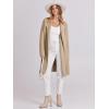 imageANRABESS Womens Long Cardigans Sweater 2025 Fall Dressy Casual Lapel Knit Warm Trench Coatigan Oversized Blazer Jacket CoatKhaki