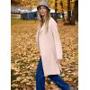 imageANRABESS Womens Long Cardigans Sweater 2025 Fall Dressy Casual Lapel Knit Warm Trench Coatigan Oversized Blazer Jacket CoatLight Apricot