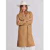 imageANRABESS Womens Long Cardigans Sweater 2025 Fall Dressy Casual Lapel Knit Warm Trench Coatigan Oversized Blazer Jacket CoatLight Brown