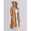 imageANRABESS Womens Long Cardigans Sweater 2025 Fall Dressy Casual Lapel Knit Warm Trench Coatigan Oversized Blazer Jacket CoatLight Brown