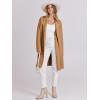 imageANRABESS Womens Long Cardigans Sweater 2025 Fall Dressy Casual Lapel Knit Warm Trench Coatigan Oversized Blazer Jacket CoatLight Brown