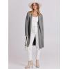 imageANRABESS Womens Long Cardigans Sweater 2025 Fall Dressy Casual Lapel Knit Warm Trench Coatigan Oversized Blazer Jacket CoatLight Grey