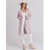 imageANRABESS Womens Long Cardigans Sweater 2025 Fall Dressy Casual Lapel Knit Warm Trench Coatigan Oversized Blazer Jacket CoatLight Pink