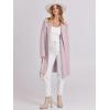 imageANRABESS Womens Long Cardigans Sweater 2025 Fall Dressy Casual Lapel Knit Warm Trench Coatigan Oversized Blazer Jacket CoatLight Pink