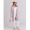imageANRABESS Womens Long Cardigans Sweater 2025 Fall Dressy Casual Lapel Knit Warm Trench Coatigan Oversized Blazer Jacket CoatLight Pink