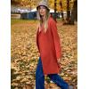 imageANRABESS Womens Long Cardigans Sweater 2025 Fall Dressy Casual Lapel Knit Warm Trench Coatigan Oversized Blazer Jacket CoatOrange