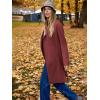 imageANRABESS Womens Long Cardigans Sweater 2025 Fall Dressy Casual Lapel Knit Warm Trench Coatigan Oversized Blazer Jacket CoatRusty Red