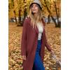 imageANRABESS Womens Long Cardigans Sweater 2025 Fall Dressy Casual Lapel Knit Warm Trench Coatigan Oversized Blazer Jacket CoatRusty Red