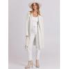 imageANRABESS Womens Long Cardigans Sweater 2025 Fall Dressy Casual Lapel Knit Warm Trench Coatigan Oversized Blazer Jacket CoatWhite