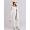 imageANRABESS Womens Long Cardigans Sweater 2025 Fall Dressy Casual Lapel Knit Warm Trench Coatigan Oversized Blazer Jacket CoatWhite